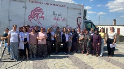 Hayrabolu İlçe Sağlık Müdürlüğü'nün başlattığı "Kanser Tarama Tırı" projesi, Temmuz,