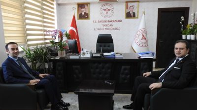 Tekirdağ’ın Hayrabolu ilçesi Kaymakamı Eyüp Fırat, İl Sağlık Müdürü Uzm.