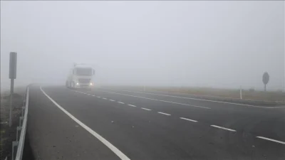 Tekirdağ genelinde gece saatlerinde başlayan yoğun sis, sabahın erken saatlerinde