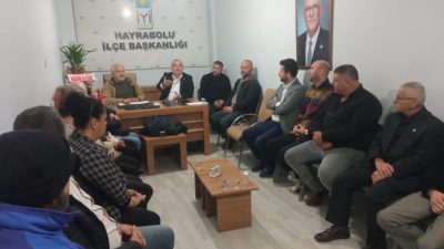 İYİ Parti Tekirdağ İl Başkanlığı, Hayrabolu ilçesinde önemli bir istişare