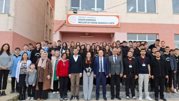 Ergün Korkmaz mesleki ve teknik anadolu lisesi öğrencileri, yenilikçi projeyle