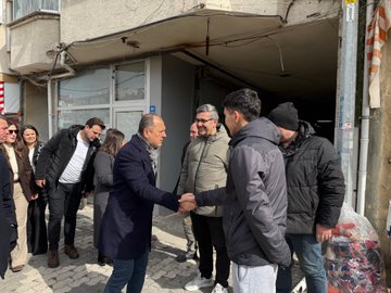 Cumhuriyet Halk Partisi (CHP) heyeti, Hayrabolu ilçesinde gerçekleştirdiği saha çalışmaları