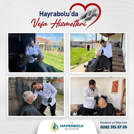 Hayrabolu Belediyesi, 65 yaş üstü ve bakıma muhtaç vatandaşların kişisel