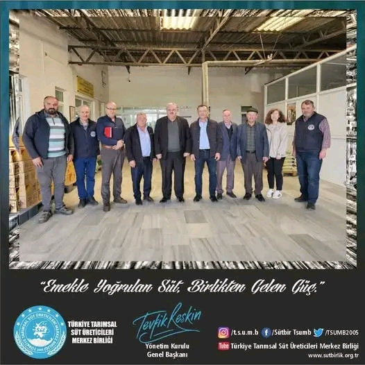Türkiye Süt Üreticileri Merkez Birliği Başkanı Tevfik Keskin, Hayrabolu Süt